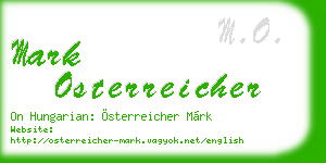 mark osterreicher business card