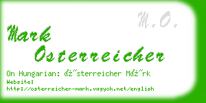 mark osterreicher business card